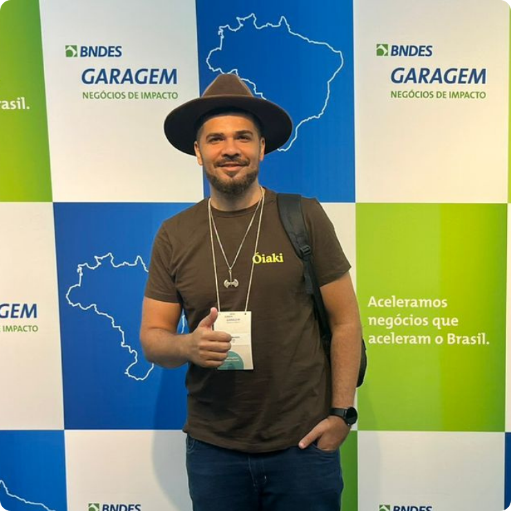 João Mariano no evento do BNDES Garagem